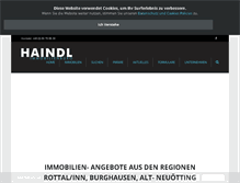 Tablet Screenshot of immobilien-haindl.com